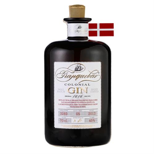 Gin - Tranquebar Colonial dry gin 45% 70 cl.